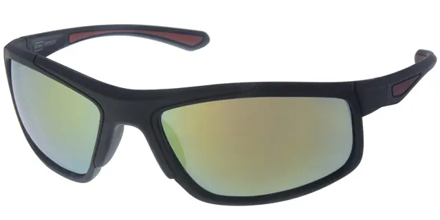 [404402-70173] Sportsbrille mat sort guld spejlglas