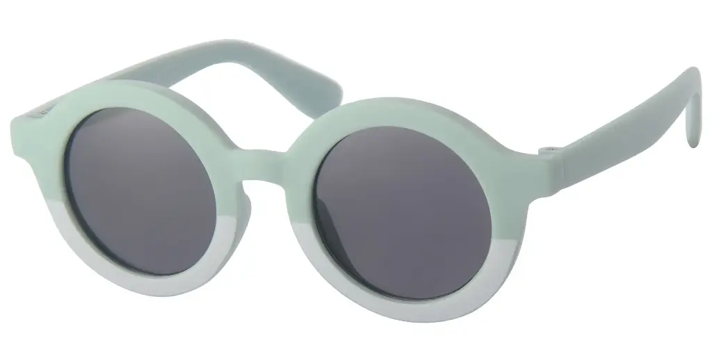 Solbrille  mint - hvid med sorte glas