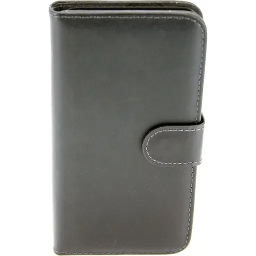 [812002] IPHONE 7/8/SE flipcover ægte læder sort