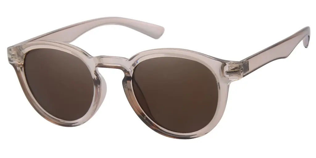 Solbrille brun transparent model med brune glas