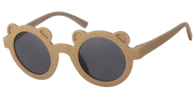 Solbrille mat Brun og sorte glas