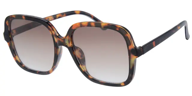 Solbrille leopard med graduerede brune glas