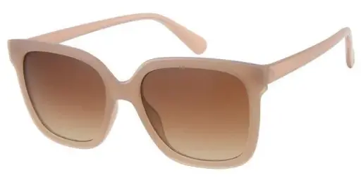 [404316-60817] Pige solbrille transparent pink med brune gradueret glas