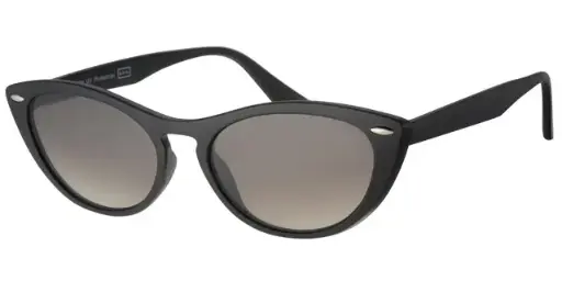 [404400-60791] [404400-60791] Solbrille Dame brille mat sort stel med grønne glas