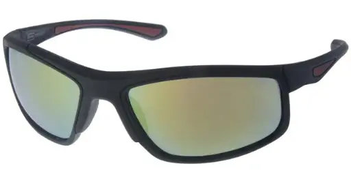 [404402-70173] [404402-70173] Sportsbrille mat sort guld spejlglas