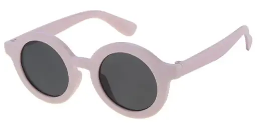 [505167-24020] [505167-24020] Børne Solbrille mat lys pink med sorte glas