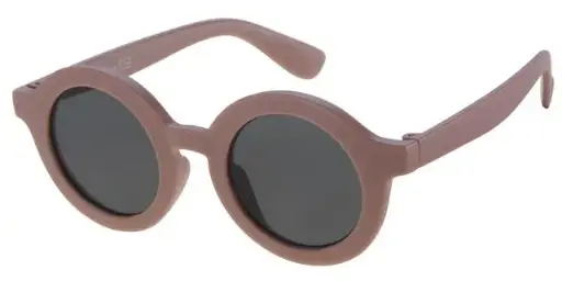 [505168-24020] [505168-24020] Børne Solbrille mat brun med sorte glas