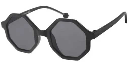 [505230-24031] [505230-24031] Børne Solbrille Mat Sort Med Sorte glas