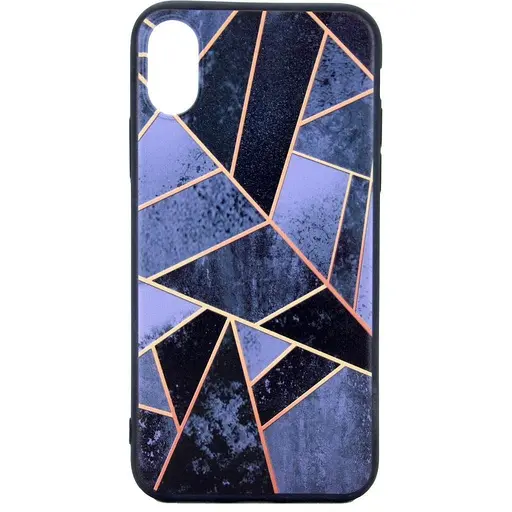 [813018] [813018] IPHONE 10-10S GRÅ BAGCOVER MED MOSAIK