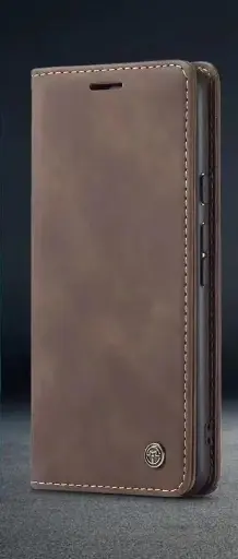 [817015] [817015] IPHONE 14 PRO MAT BRUN VINTAGE LOOK FLIP COVER