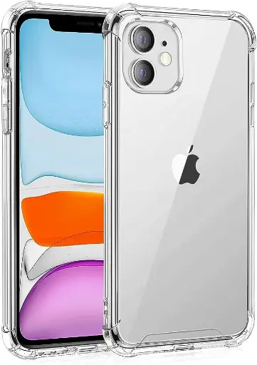[819002]  IPHONE 16 PRO TRANSPARENT COVER MED FORSTÆRKEDE HJØRNER
