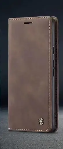 [819012] [819012] IPHONE 16 PLUS MAT BRUN VINTAGE LOOK FLIP COVER