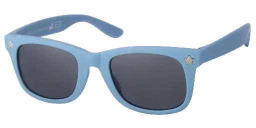 [505312-24047] Solbrille lysblå med stjerne dekoration samt sorte glas