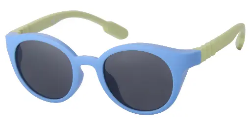 [505315-24042] Solbrille lysblå/grøn med sorte glas