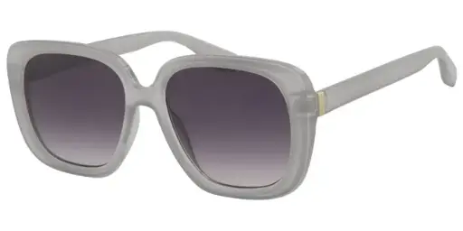 [404469-60849] Solbrille mælke grå med guld dekoration samt graduerede sorte glas