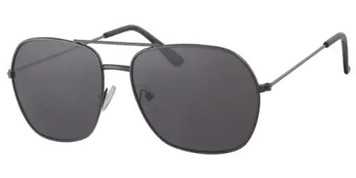 [404545-30196] Solbrille gun farvet metal model med sorte glas