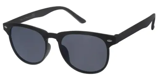 [404552-40464] Solbrille sort model med sølv dekoration samt sorte glas