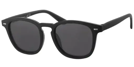 [404558-40485] Solbrille sort model med sølv dekoration samt sorte glas