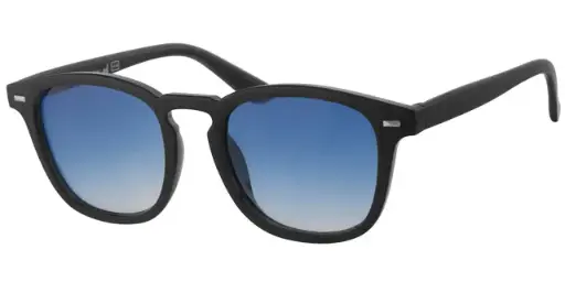 [404560-40485] Solbrille sort model med sølv dekoration samt lys blå graduerede glas