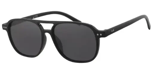 [404561-40488] Solbrille sort Carrera model med sølv dekoration samt sorte glas