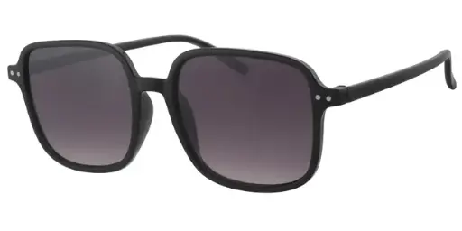 [404582-60859] Solbrille sort model med sølv dekoration samt sort graduerede glas