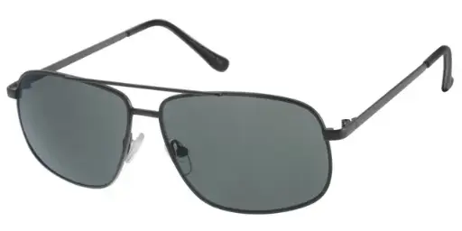 [404511-10346] Solbrille mat gun samt graduerede grønne glas