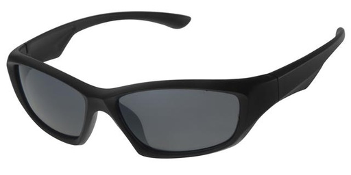 [505100-22008] Børne Solbrille sort sportsbrille med sorte glas